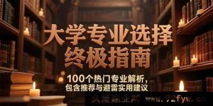 （15261期）必看！大学专业挑选全攻略，揭秘100个热门专业优劣-就爱副业网