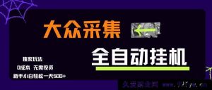 （15348期）大众采集超简易玩法，新手日赚500+，零成本上手快-就爱副业网