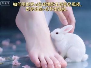 如何用即梦ai生成爆款玉足美足视频，即梦出图+即梦出视频，快速涨粉-就爱副业网