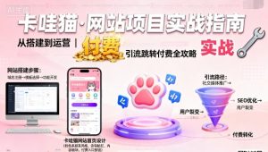 卡哇猫·网站项目，网站搭建与运营以及引流跳转付费-就爱副业网