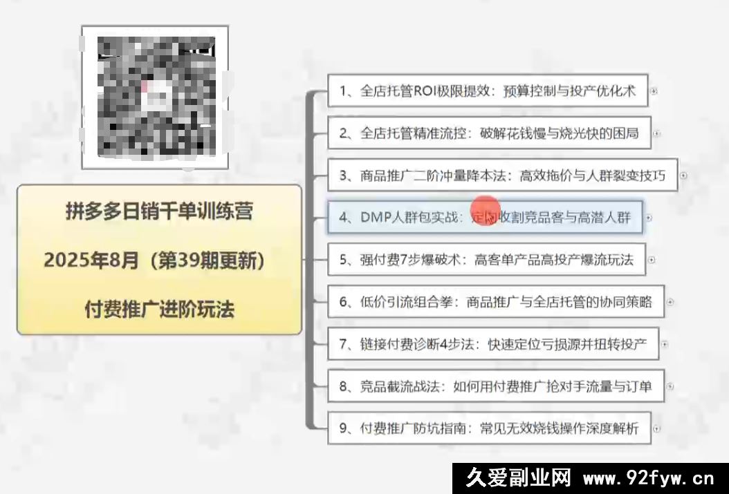 图片[2]-白凤电商学院·拼多多日销千单训练营2025年8月更新(价值4999元)_-就爱副业网