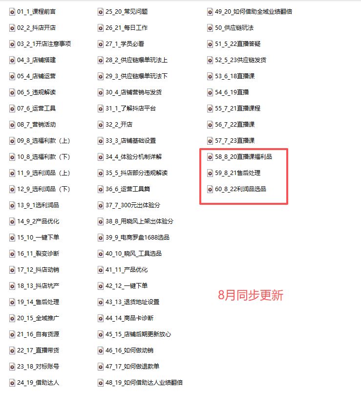 图片[3]-芒禄电商抖店正规玩法5.0【2025年8月新版60节】（价值9800元）_-就爱副业网