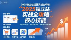 2025独立站运营实战全攻略，一站式掌握独立站运营核心技能-就爱副业网