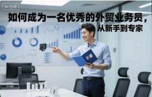 如何成为一名优秀的外贸业务员，从新手到专家-就爱副业网