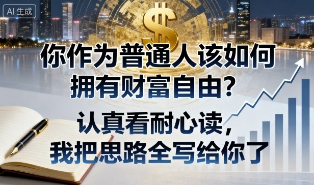 久爱副业网,网赚项目,网赚论坛博客网分享付费文章：你作为普通人该如何拥有财富自由？认真看耐心读，我把思路全写给你了