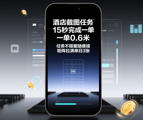 久爱副业网,网赚项目,网赚论坛博客网分享酒店截图任务，15秒完成一单，一单0.6米，任务不限量随便接，矩阵拉满单日3张【揭秘】