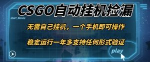 游戏自动挂G捡漏,一个手机即可操作,当天可操作见到结果,新手小白轻松月入1W+【揭秘】-就爱副业网
