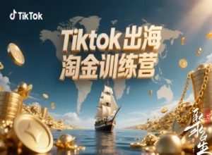 Tiktok出海淘金训练营，跨境电商TK实战变现-就爱副业网