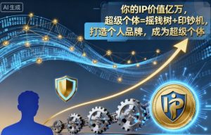 你的IP价值亿万,超级个体=摇钱树+印钞机,打造个人品牌,成为超级个体-就爱副业网