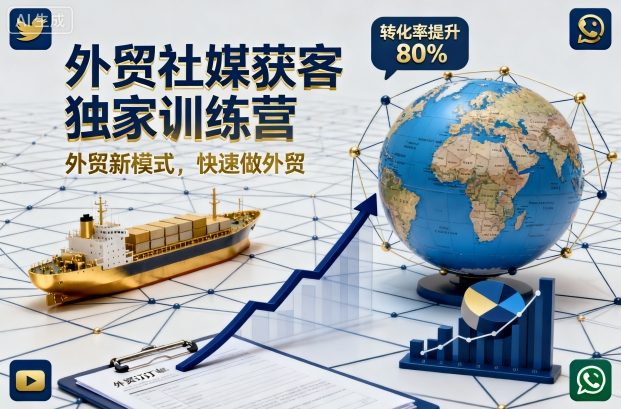 久爱副业网,网赚项目,网赚论坛博客网分享外贸社媒获客独家训练营，外贸新模式，快速做外贸