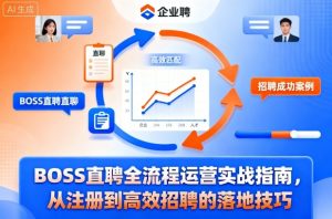 BOSS直聘全流程运营实战指南，从注册到高效招聘的落地技巧-就爱副业网