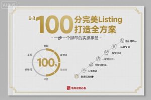 100分完美Listing打造全方案，想要完美listing必须是需要一步一个脚印的-就爱副业网