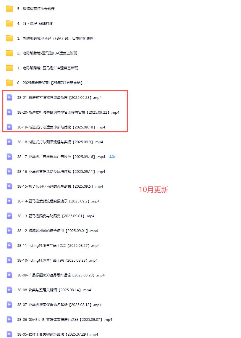 图片[2]-老陈聊跨境-25年亚马逊实操通关训练营38期10月一手更新(价值15999元)_-就爱副业网