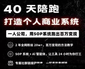 40天陪跑打造个人商业系2025年(价值2999元)_-就爱副业网