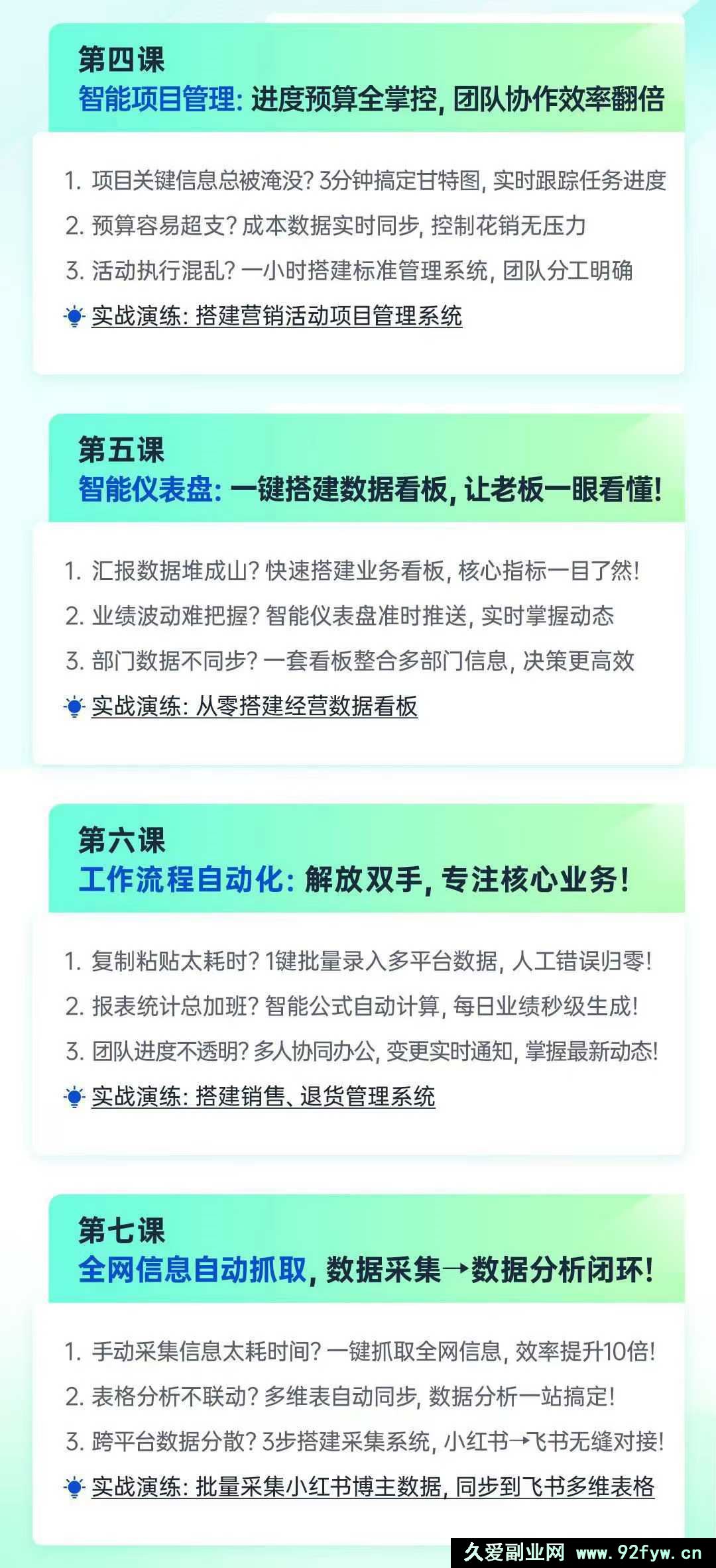 图片[3]-秋叶-飞书多维表格自动化训练营2025年(价值1599元)_-就爱副业网
