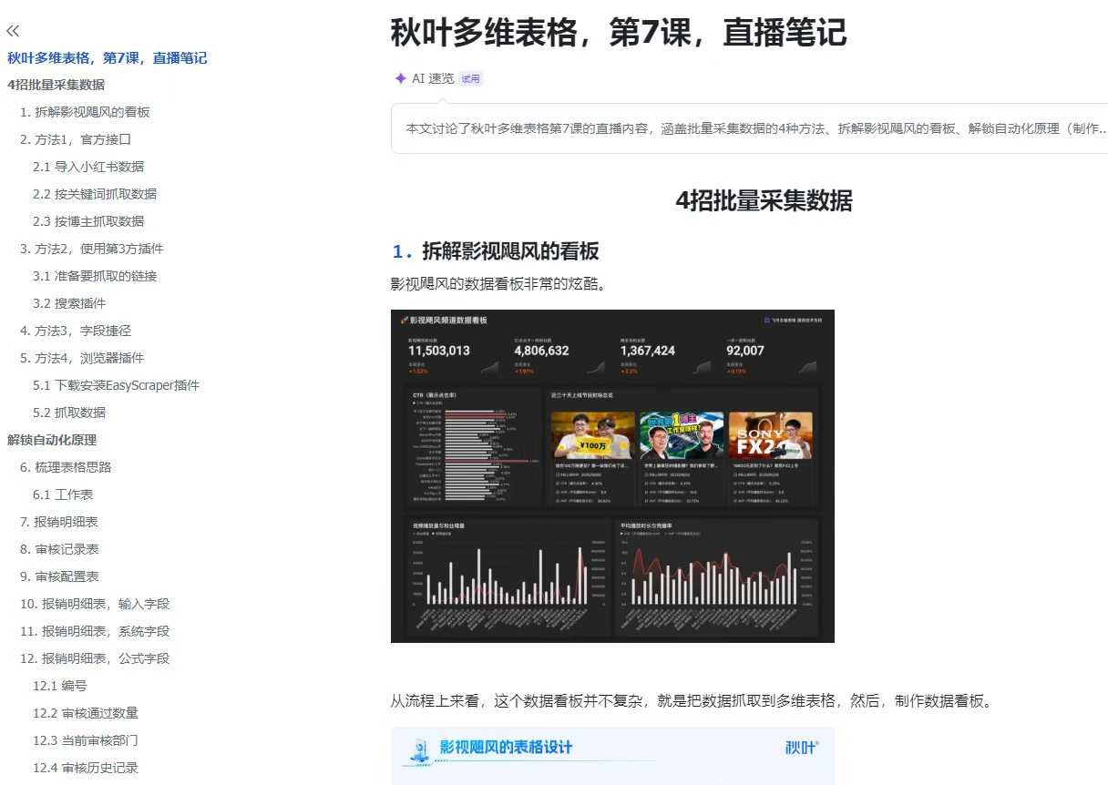 图片[6]-秋叶-飞书多维表格自动化训练营2025年(价值1599元)_-就爱副业网
