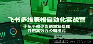 飞书多维表格自动化特训营：深度剖析，告别繁琐重复，开启极致高效办公新境界-就爱副业网