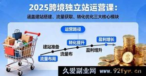 （16211期）2025跨境独立站运营秘籍：建站、引流、转化全方位攻略-就爱副业网