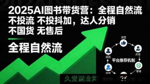 （16198期）2025AI图书带货秘籍：纯自然流玩法，达人分销新路径，无投流无售后无国货困扰-就爱副业网