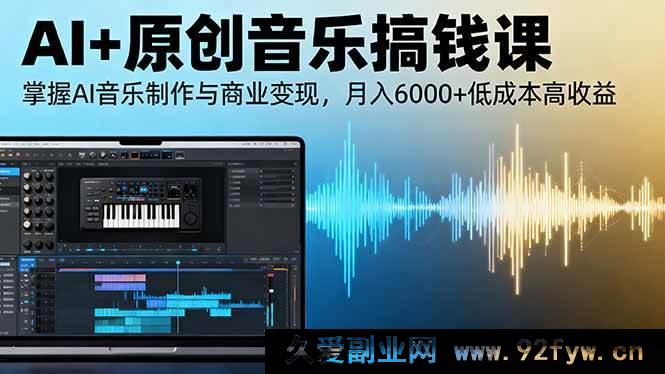 图片[1]-（16324期）AI原创音乐赚钱秘籍：精通制作与变现，低成本月赚六千+高收益-就爱副业网