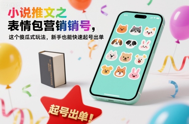 久爱副业网,网赚项目,网赚论坛博客网分享小说推文之表情包营销号，这个傻瓜式玩法，新手也能快速起号出单