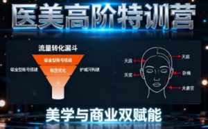 0-1000W医美高阶特训营课程，美学与商业双赋能-就爱副业网