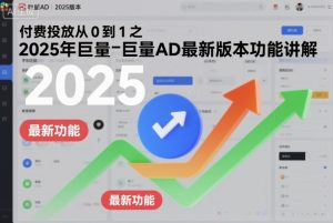 付费投放从0到1之2025年巨量AD最新版本功能讲解-就爱副业网