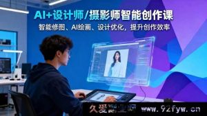 （16398期）AI赋能设计师/摄影师：智能修图、AI绘画及设计优化，高效创作秘籍-就爱副业网
