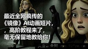 （16427期）全网超火的《镜像》AI动画短片高阶教程，倾囊相授！-就爱副业网