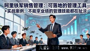 （16436期）阿里铁军销售秘籍：实用管理工具+真实案例，没业绩的管理全是空谈-就爱副业网