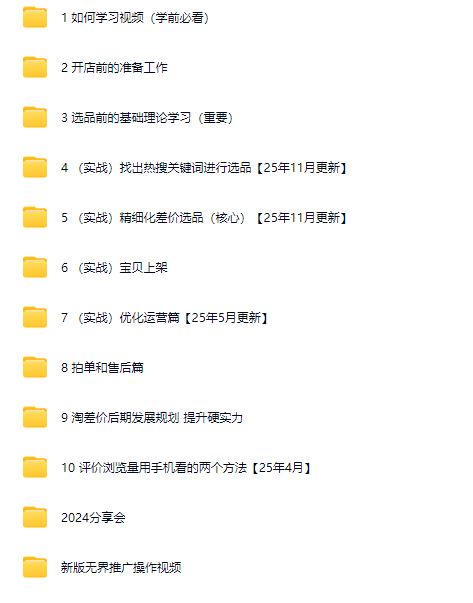 图片[6]-2025版大猫淘差价课程无货源电商2025年11月(价值3980元)_-就爱副业网