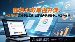 （16598期）职场AI增效秘籍：巧用AI工具极速搞定工作，全方位跃升职场竞争力与效率-就爱副业网
