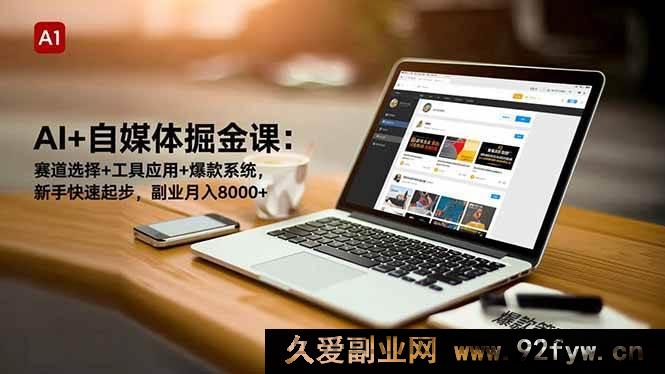图片[1]-16657期：AI赋能自媒体掘金秘籍，选赛道、用工具、建爆款，新手速起，副业月赚8000+新玩法-就爱副业网