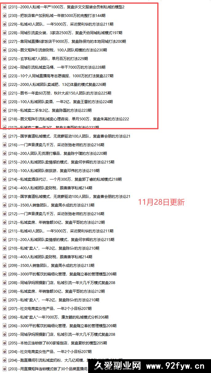 图片[4]-2025年波波来了案例库新课11月28更新232节音频+pdf_-就爱副业网