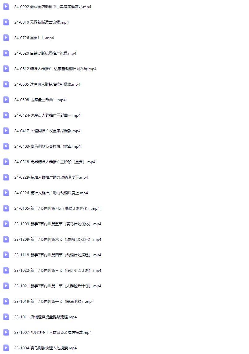 图片[5]-老邓电商-2025淘宝开店运营教程直通车11月29重磅更新 (价值3980元)_-就爱副业网