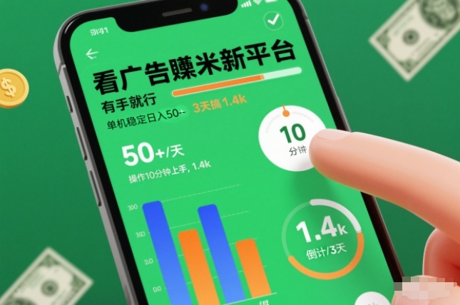 久爱副业网,网赚项目,网赚论坛博客网分享看广告賺米新平台,有手就行,单机稳定日入50+,操作10分钟上手,3天搞了1.4k【揭秘】