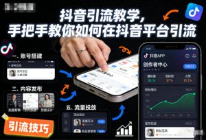 抖音引流教学，手把手教你如何在抖音平台引流-就爱副业网