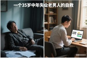 付费文章:一个35岁中年失业老男人的自救-就爱副业网