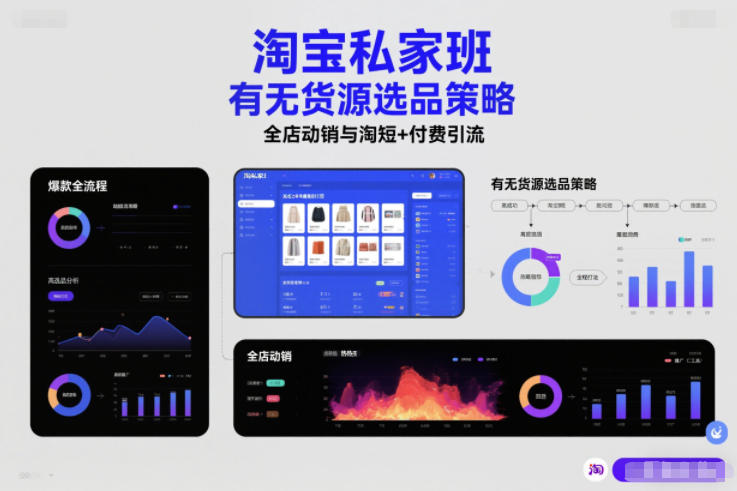 久爱副业网,网赚项目,网赚论坛博客网分享淘宝私家班,有无货源选品策略,高成功率爆款全流程打法,全店动销与淘短+付费引流