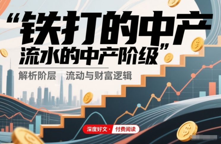 久爱副业网,网赚项目,网赚论坛博客网分享付费文章:铁打的中产,流水的中产阶级