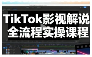 TikTok影视解说全流程实操，手把手教你打造TK爆款解说视频-就爱副业网