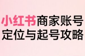 小红书电商全链路实战从定位到爆单，系统拆解小红书商家起号全流程（更新）-就爱副业网