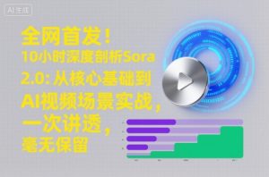 全网首发！10小时深度剖析Sora 2.0：从核心基础到AI视频场景实战，一次讲透，毫无保留-就爱副业网