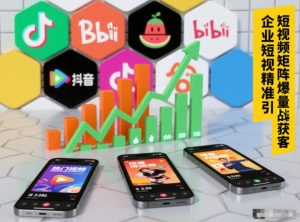 企业短视频精准引流矩阵获客,短视频矩阵爆量战法-就爱副业网