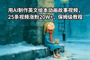 用AI制作英文绘本动画故事视频，25条视频涨粉20W+，保姆级教程-就爱副业网