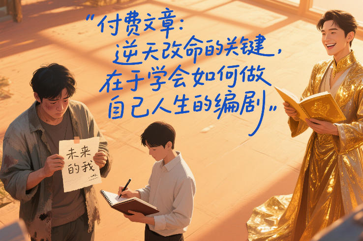 久爱副业网,网赚项目,网赚论坛博客网分享付费文章:逆天改命的关键,在于学会如何做自己人生的编剧