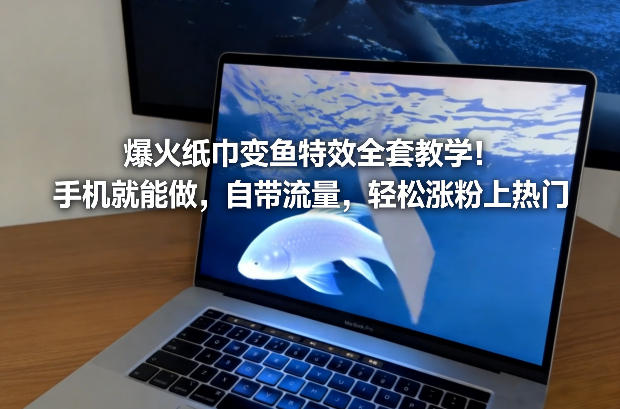 久爱副业网,网赚项目,网赚论坛博客网分享爆火纸巾变鱼特效全套教学!手机就能做,自带流量,轻松涨粉上热门