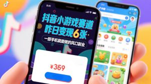 抖音小游戏赛道，昨日变现600+，零基础一部手机就能做的风口副业【揭秘】-就爱副业网