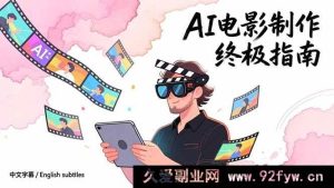（17130期）AI电影制作全攻略：零基础解锁创意到成片，智能影视全流程实战教程（中英字幕）-就爱副业网