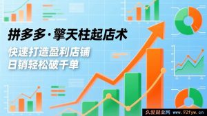 （17149期）拼多多新店爆单攻略：流量裂变+利润起飞+稳定引流实战教程-就爱副业网